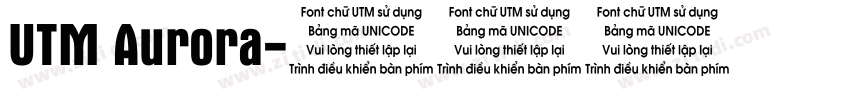 UTM Aurora字体转换
